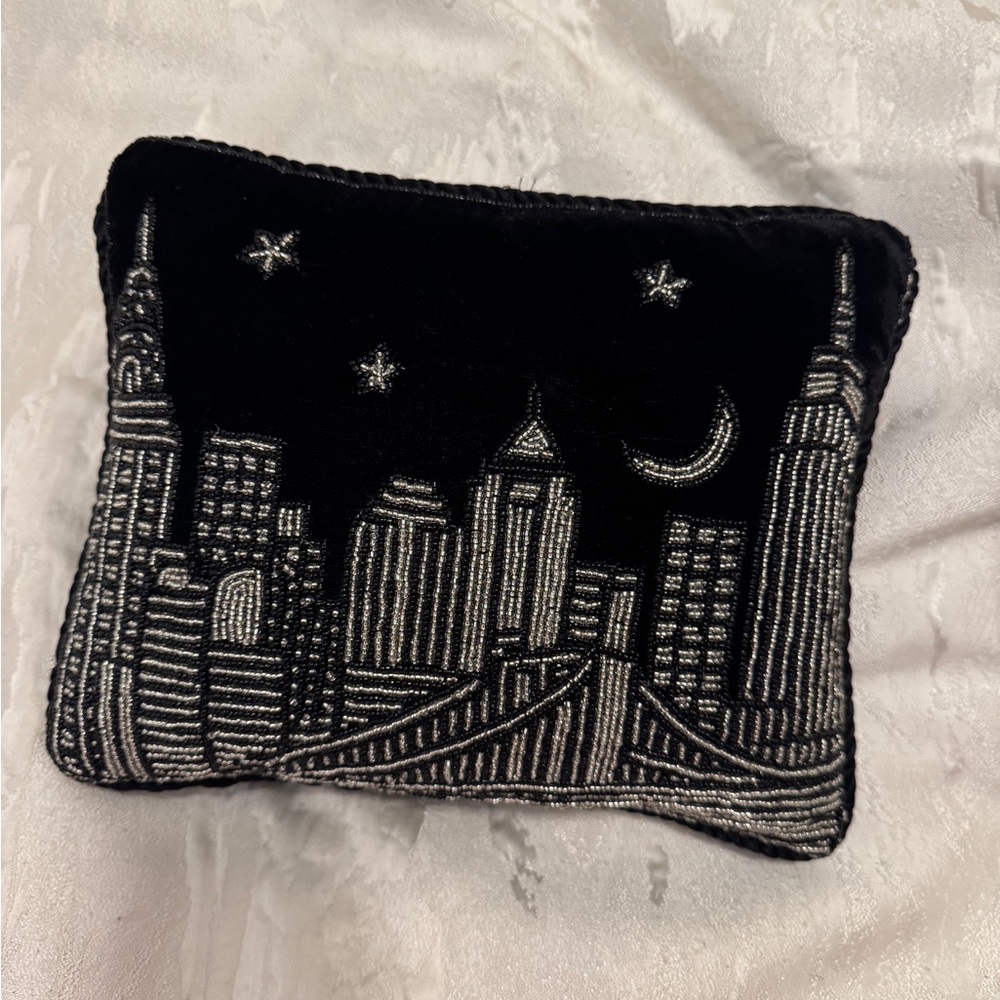 Bergdorf Goodman New York City Beaded Decorative Pillow